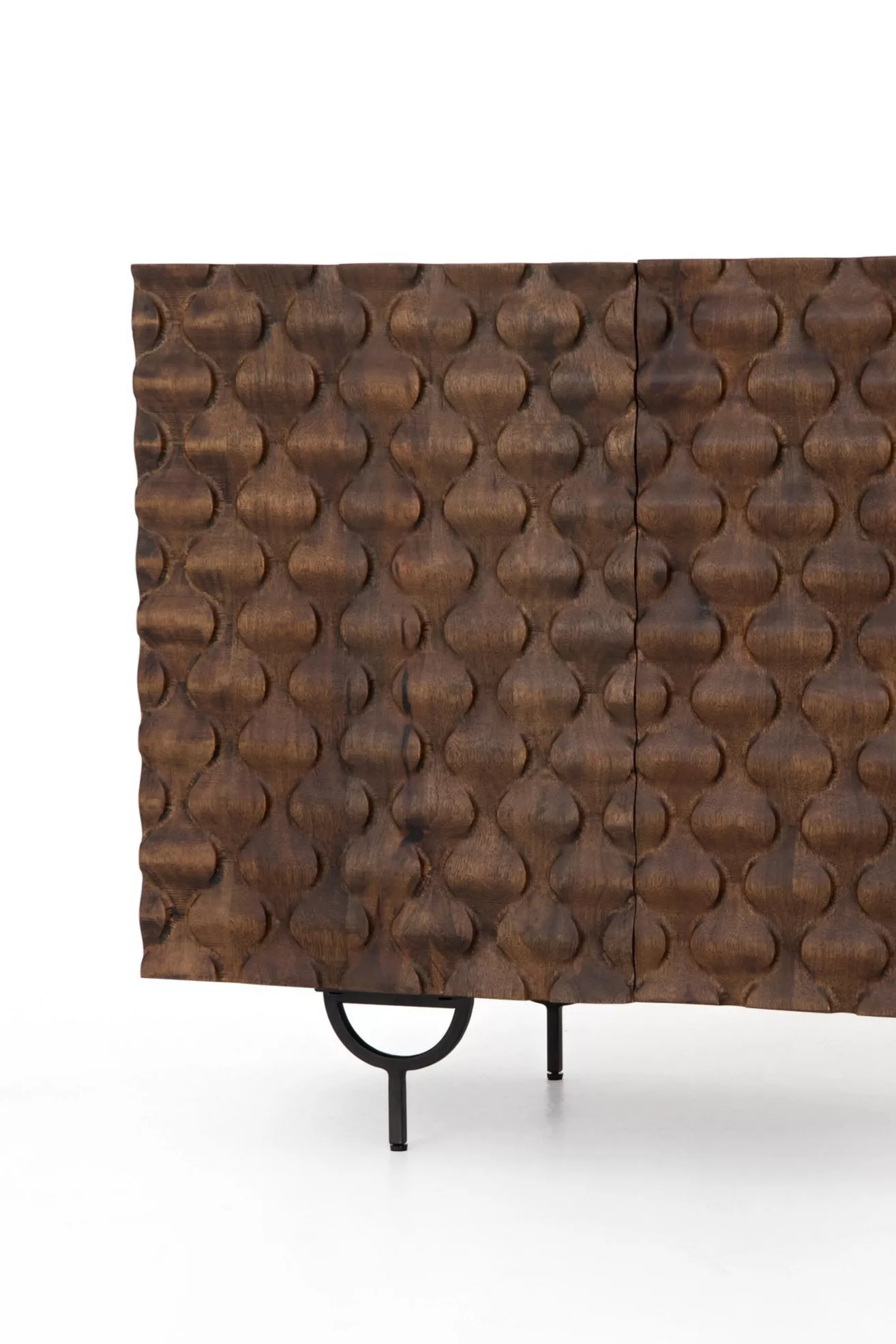 Rio Carved Wood Media Console - thumbnail 6