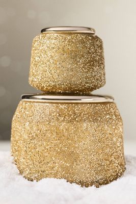 The Gather Candle by Anthropologie: Floral Sugared Poinsettia