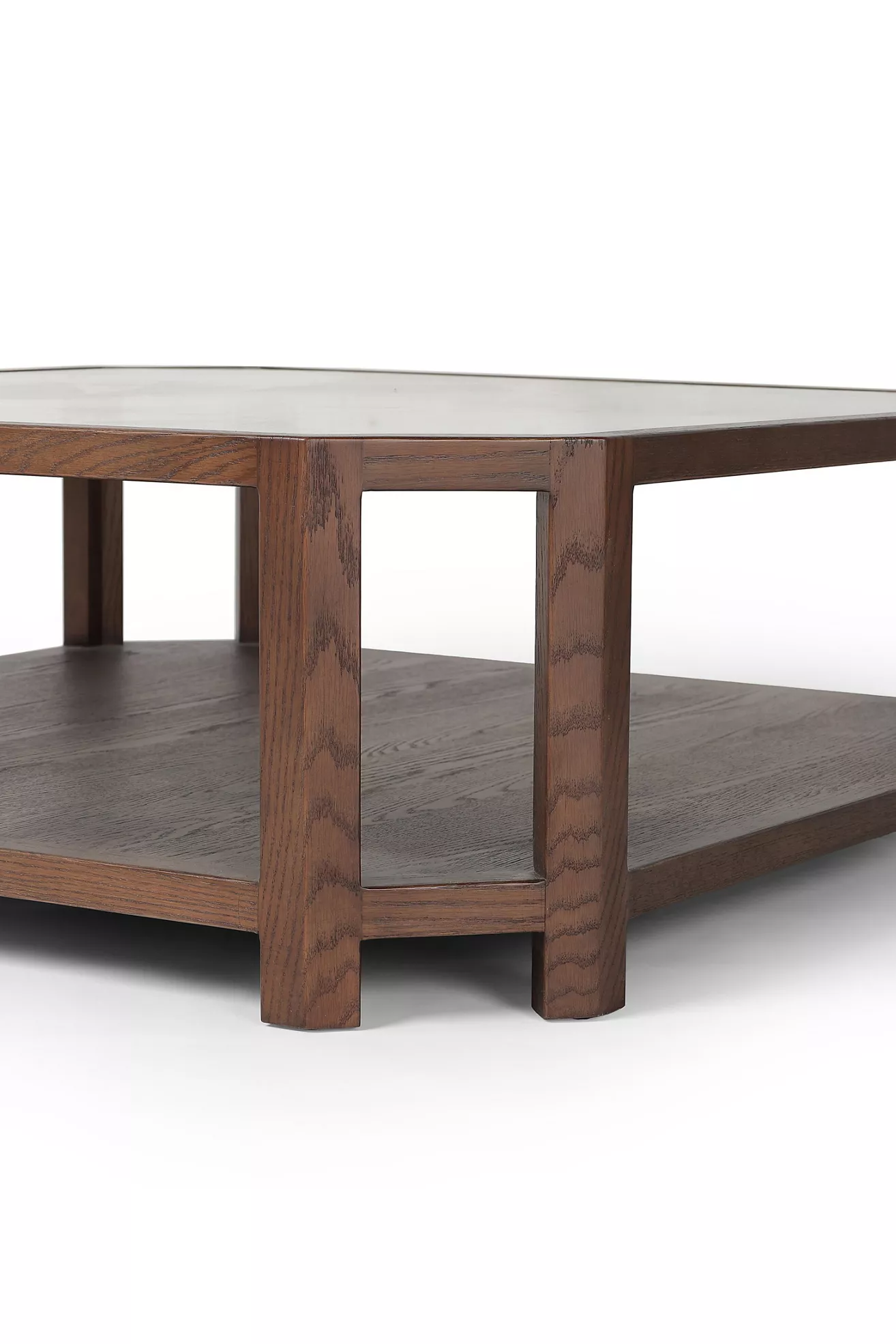 Jenzen Octagonal Tempered Glass Coffee Table - thumbnail 3