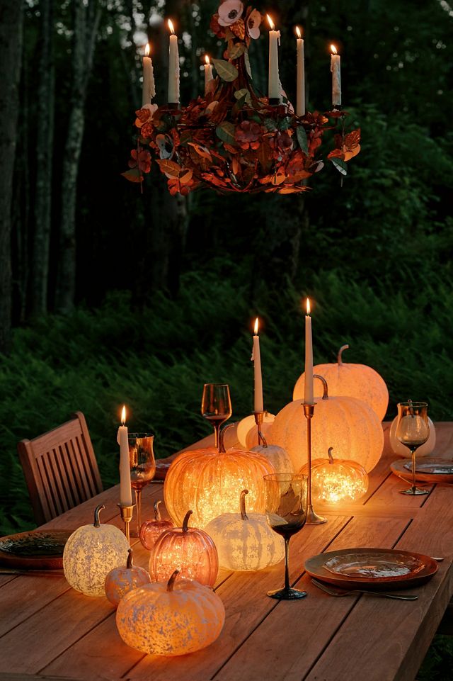 Frosted Glass Pumpkin, 12" #2