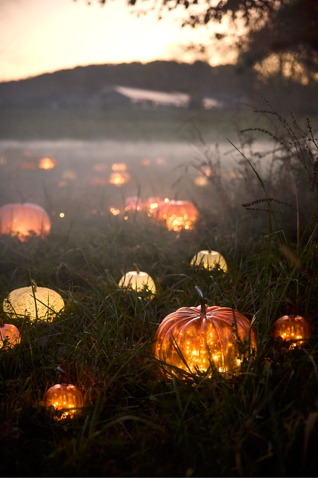 Glass Pumpkin, 7" #2