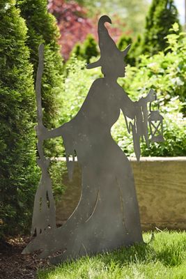 Giant Witch Iron Garden Stake