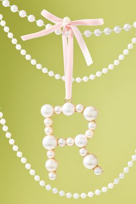Pearl Monogram Ornament