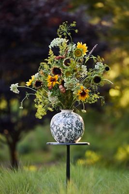 Baroque Damask Vase, Large