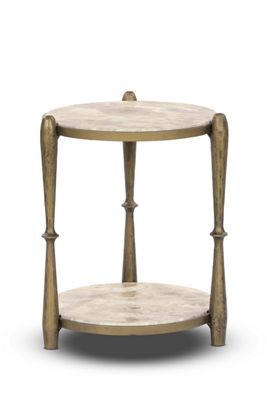 Ruthie Marble Round End Table