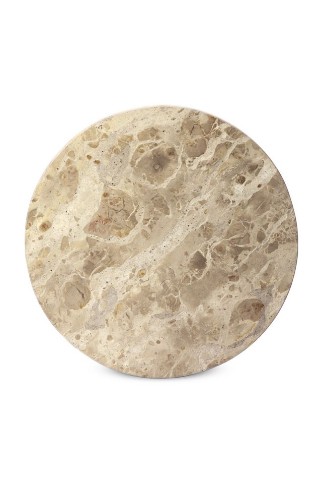 Ruthie Marble Round End Table #2