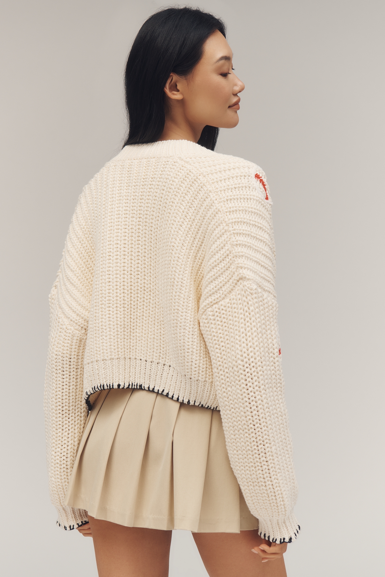 The Alicia Crop Cardigan Sweater by Maeve