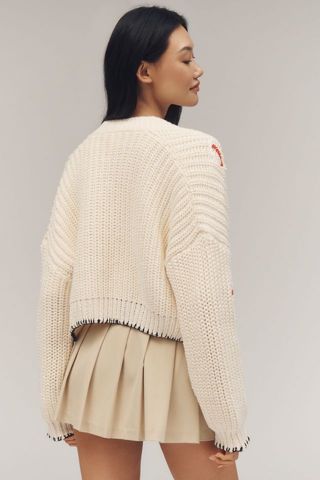 The Alicia Crop Cardigan Sweater by Maeve