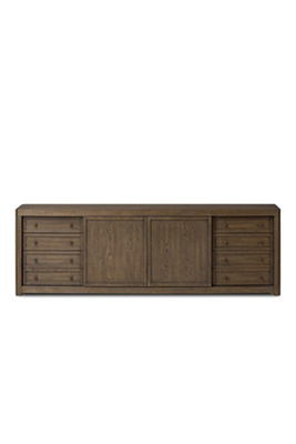 Anthropologie Miko Oak Media Console In Brown