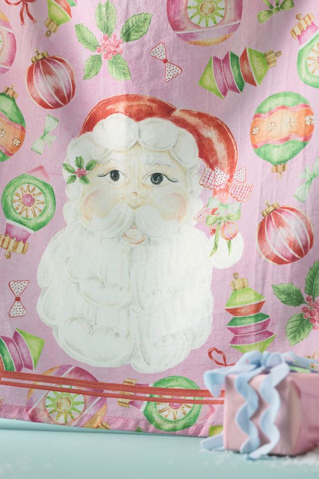 Stephanie Tara Santa Dish Towel #1