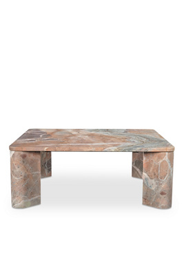 Anthropologie Segment Marble Coffee Table