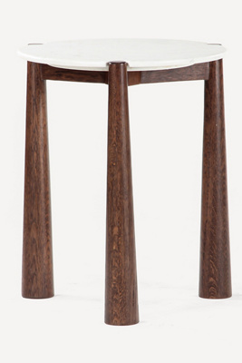 Anthropologie Carver Oak Side Table