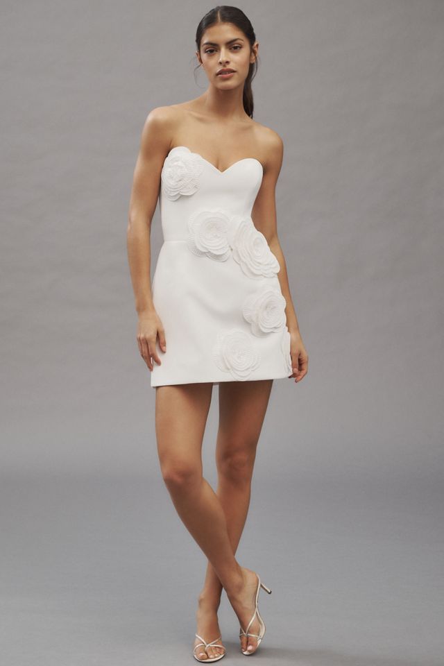 Helsi Gia Strapless Sweetheart 3D Floral Mini Dress #2