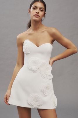 Helsi Gia Strapless Sweetheart 3D Floral Mini Dress