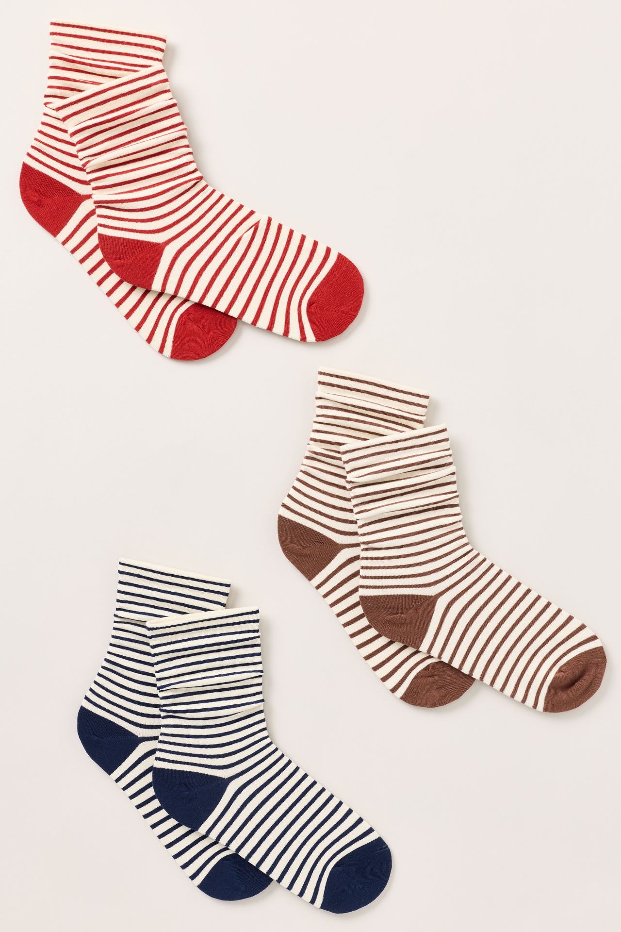Casa Clara Maine Stripe Socks, Set of 3