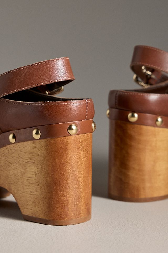 Dolce Vita Adelan Wood-Bottom Clog Heels #2