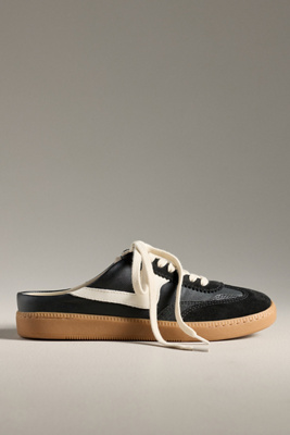 Dolce Vita Notice Slide Sneakers Black Suede In Multi