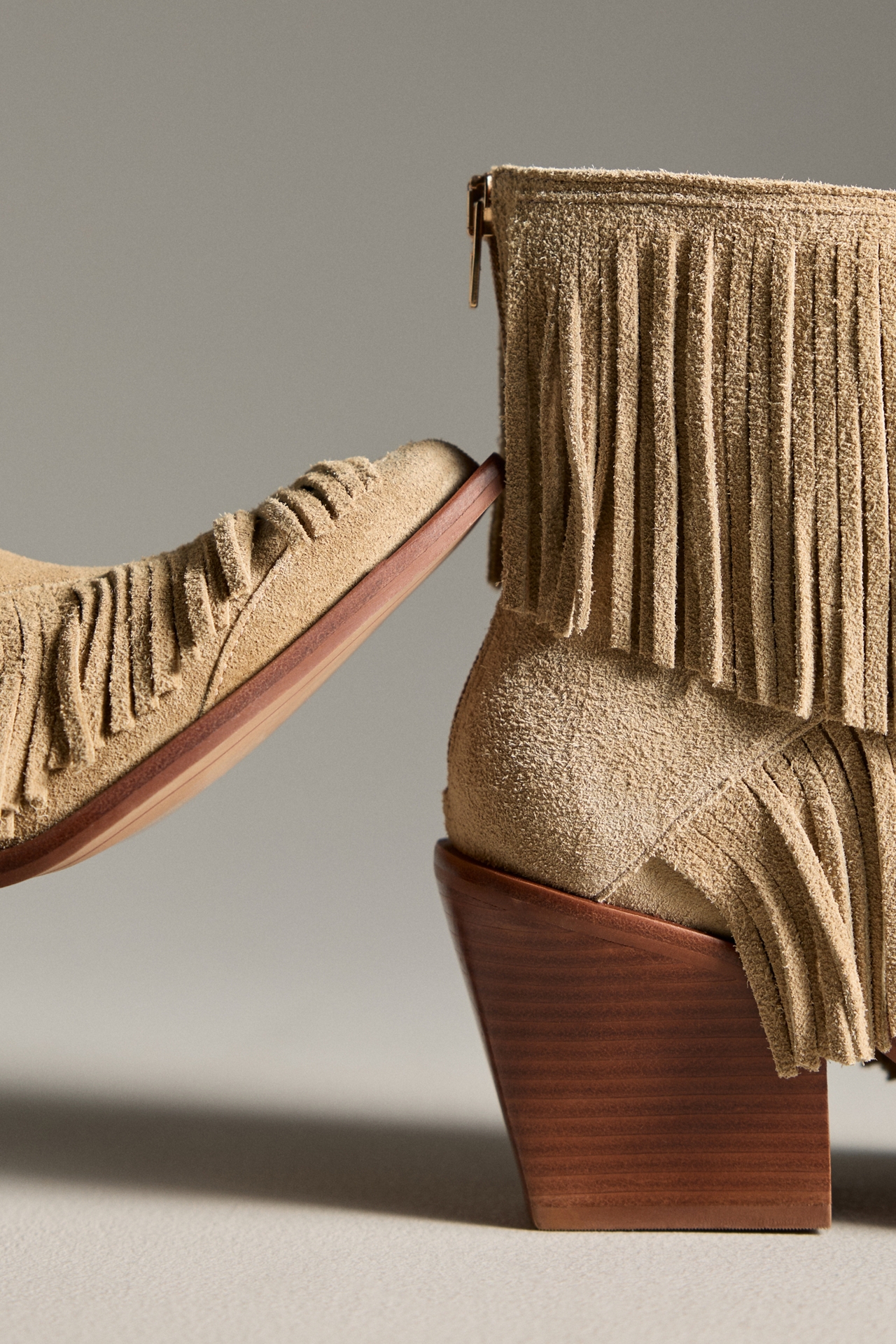 Dolce Vita Torey Suede Fringe Heeled Boots