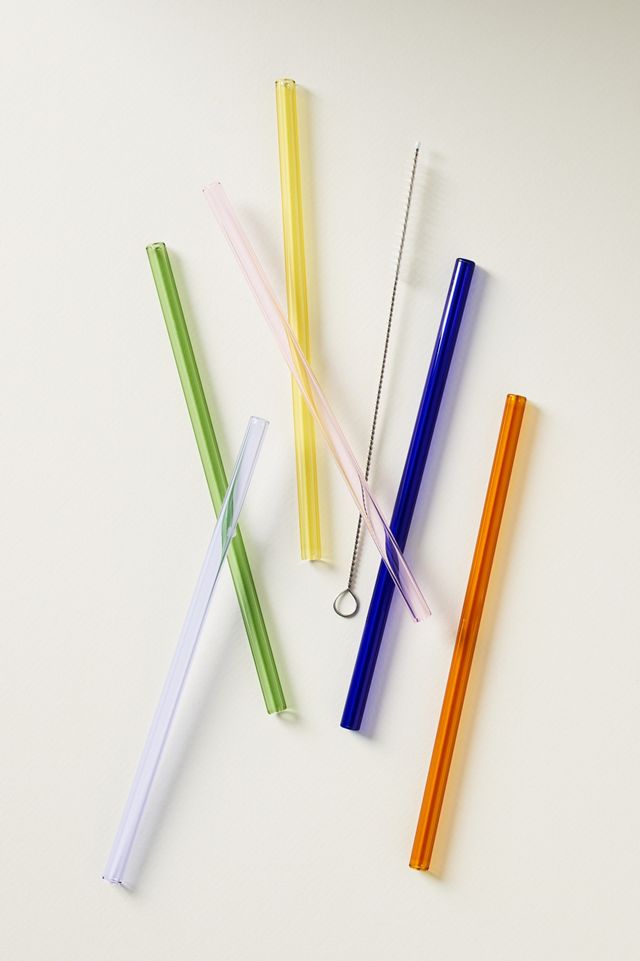 Here's How Glass Highball Straws, Set of 6 #1
