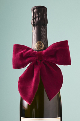 Santa Barbara Design Studio Velvet Wine Bottle Bow