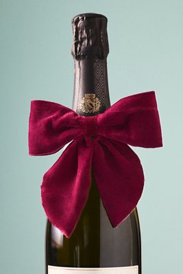 Velvet Wine Bottle Bow