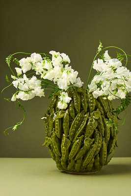 3D Pea Stoneware Vase product page