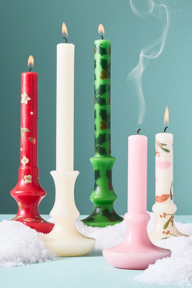 Decorative Candlestick Shaped Wax Candle #2