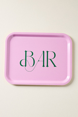 Barrett Rm Type Birch Wood Bar Tray