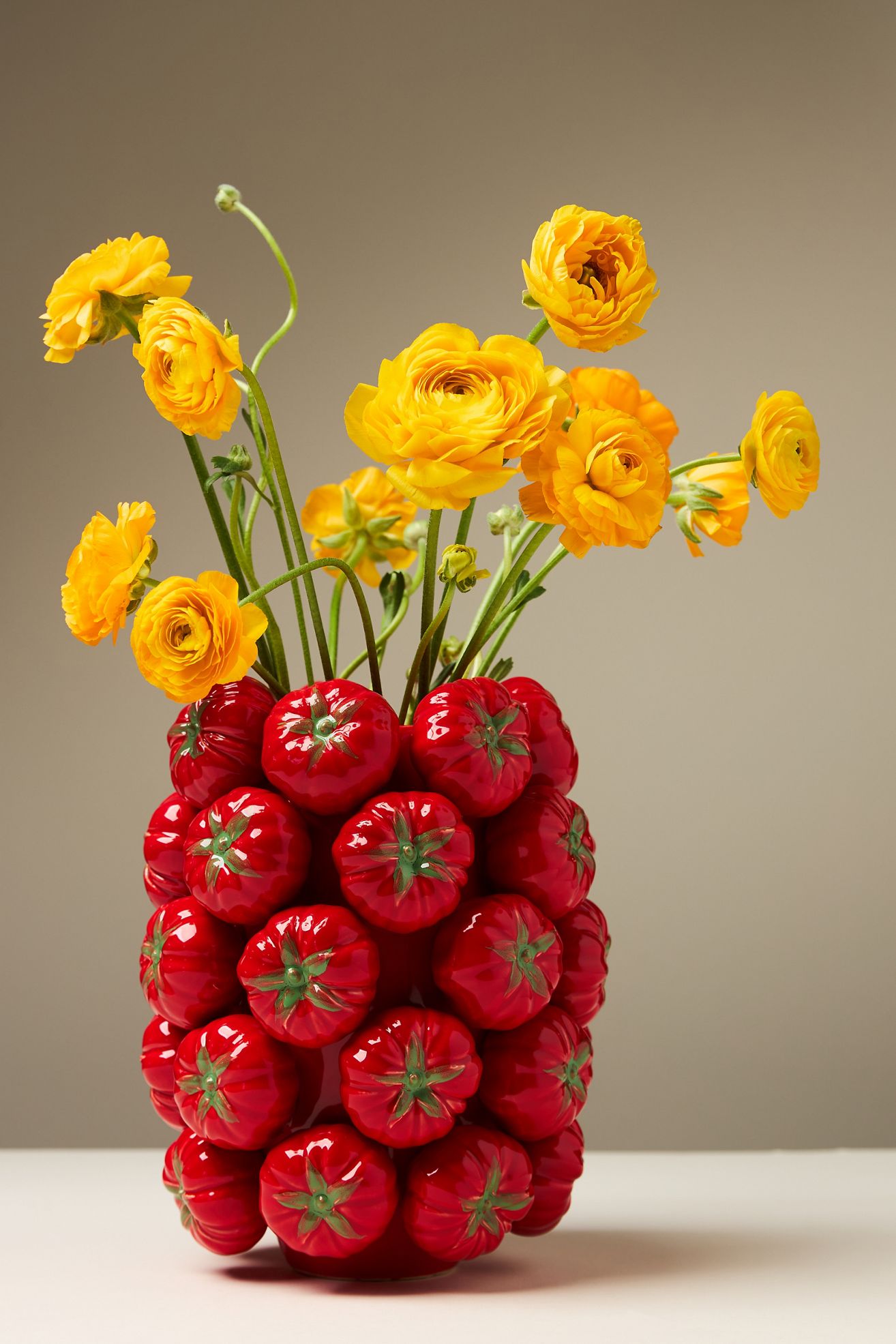 Tomato Garden Vase - Red - Tomato, One Size
