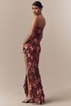 AFRM Siobhan Strapless Mesh Maxi Dress