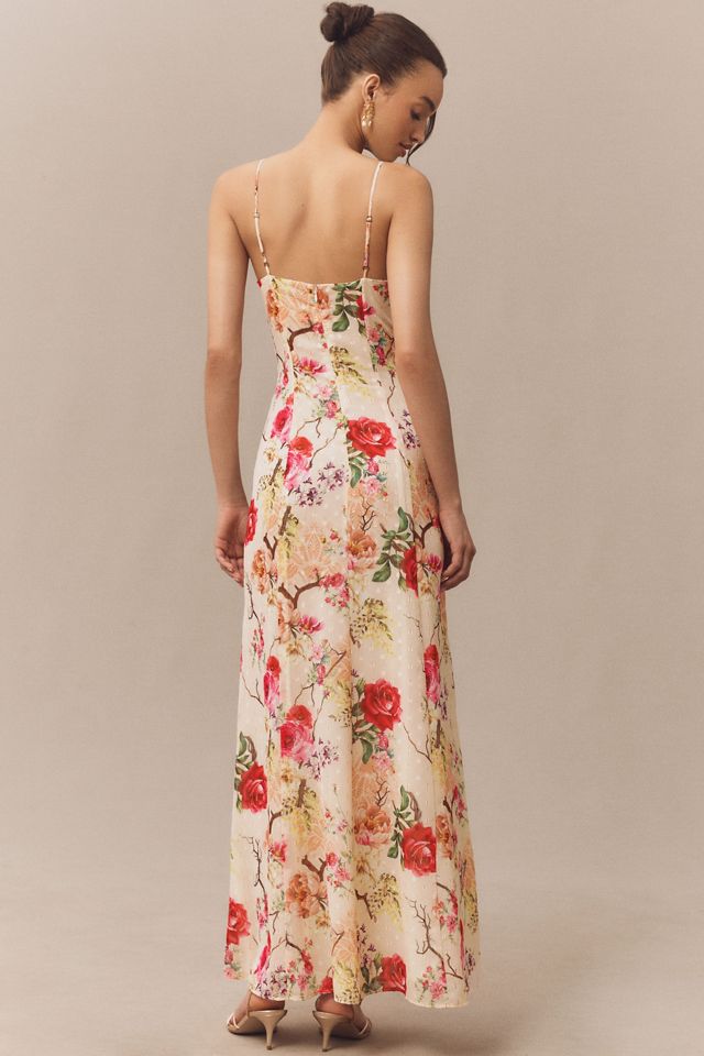 AFRM Lovette Sleeveless Lace-Up A-Line Maxi Dress #1