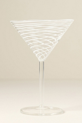 Anthropologie Arabesque Martini Glass In Transparent