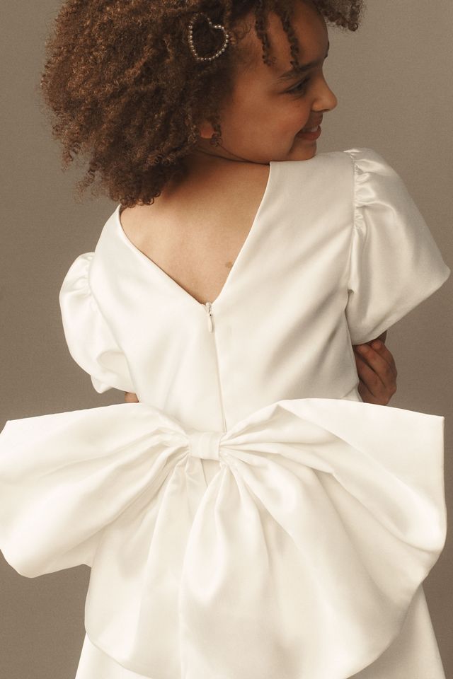 Gió Bespoke Giulia Short-Sleeve Back-Bow Flower Girl Dress #2