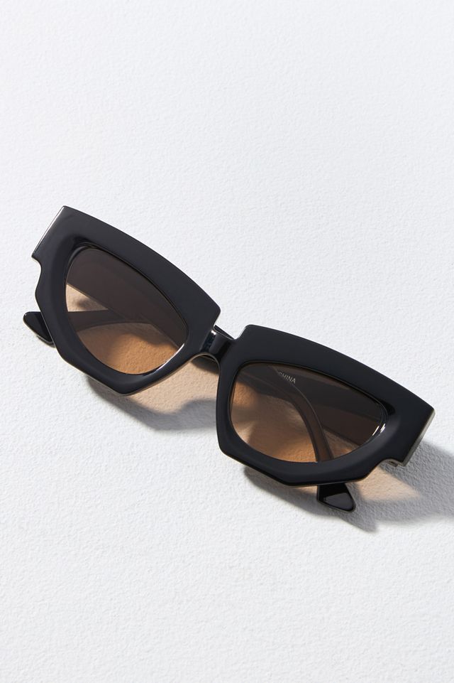 Elite Sharp-Edge Cat-Eye Sunglasses #1