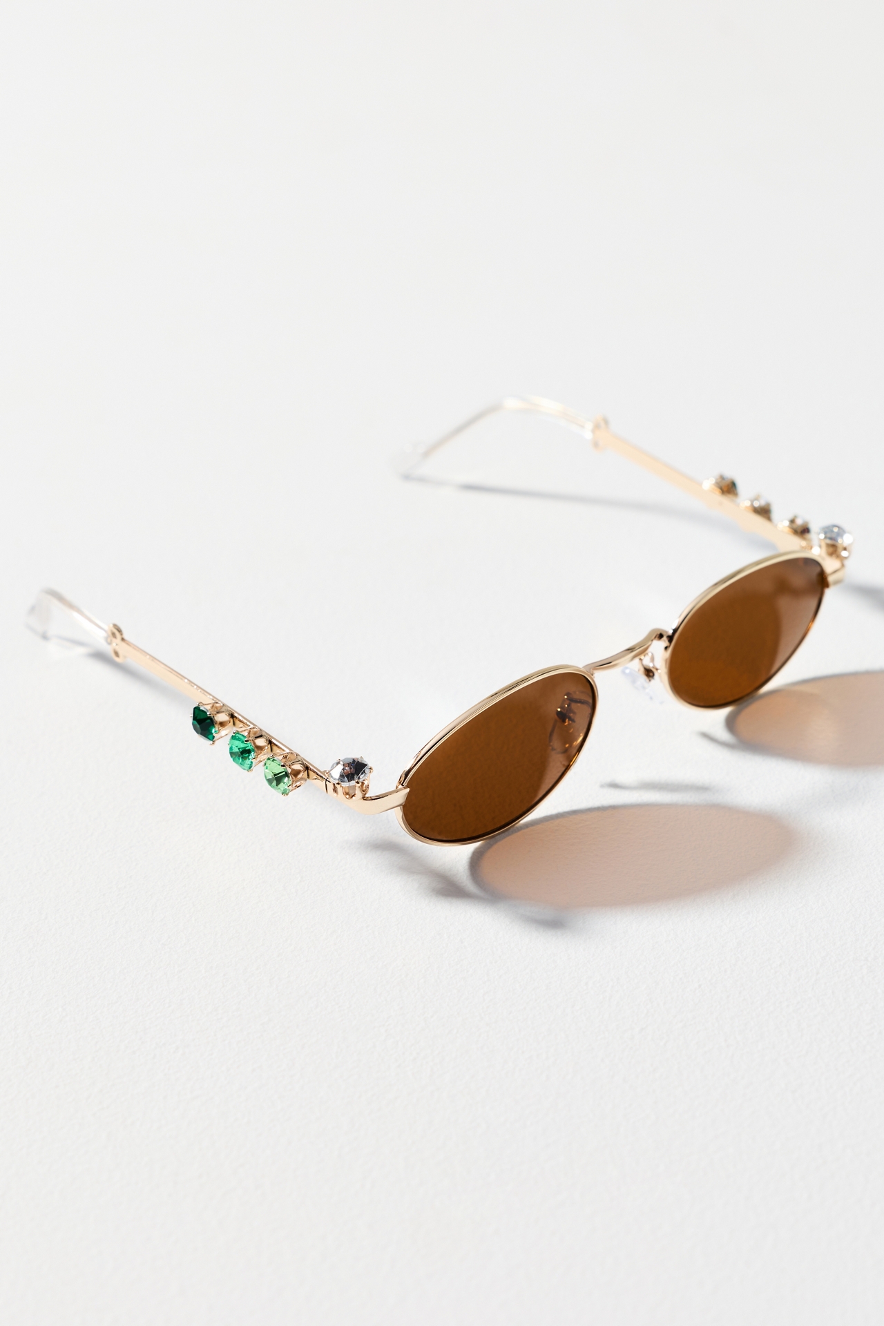 Eyeking Tiny Oval Rhinestone Sunglasses