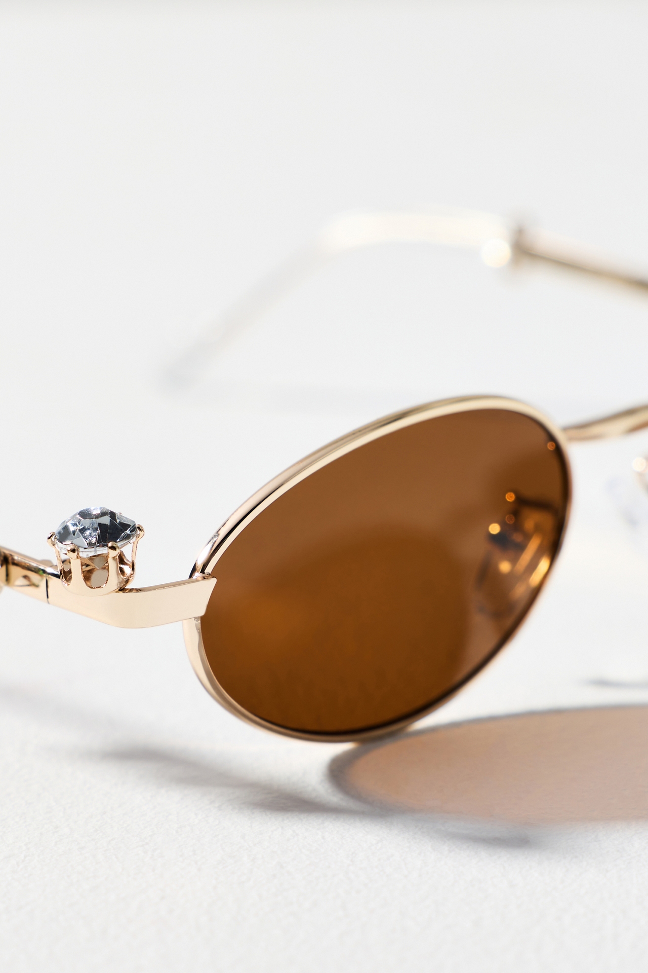 Eyeking Tiny Oval Rhinestone Sunglasses