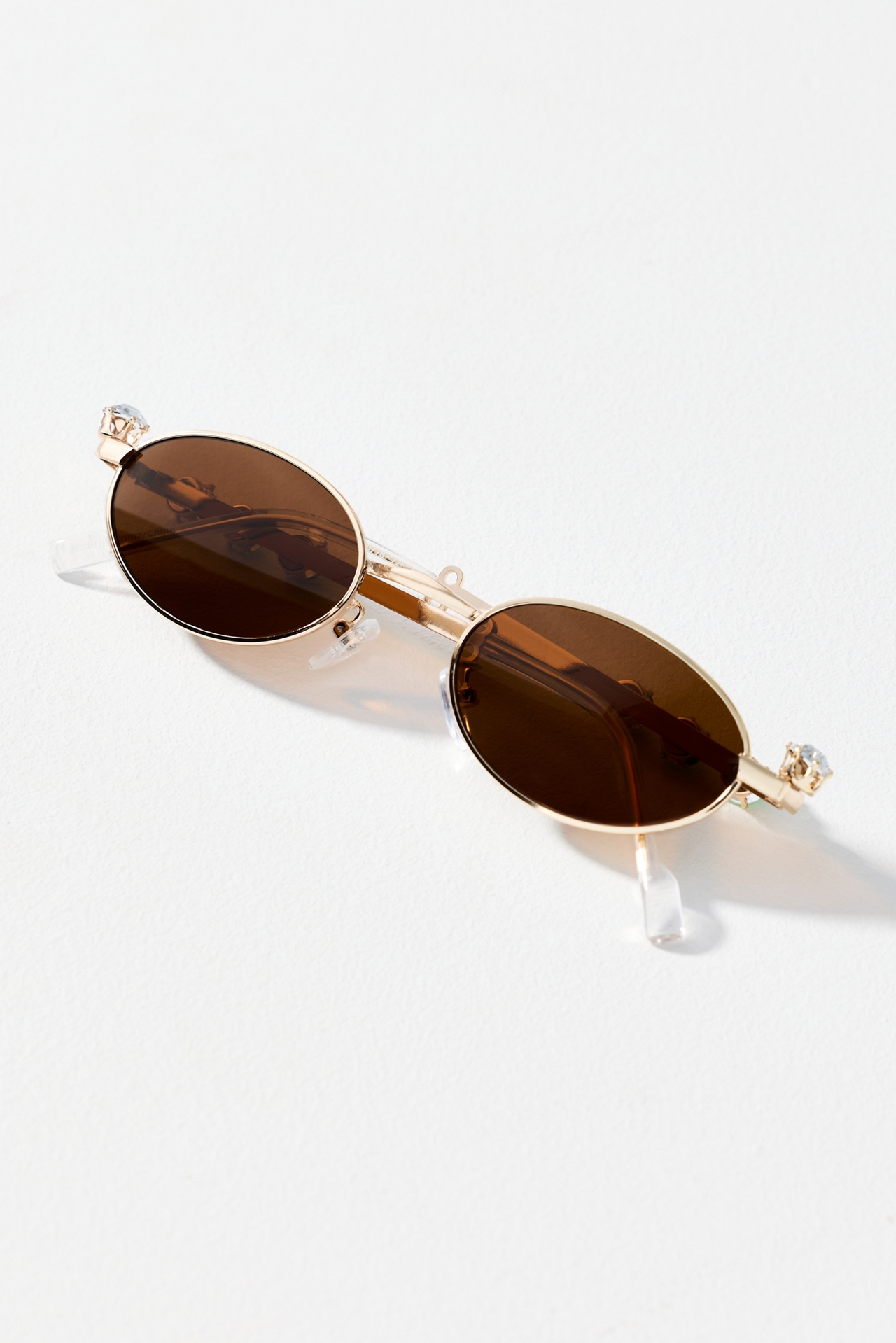 Eyeking Tiny Oval Rhinestone Sunglasses