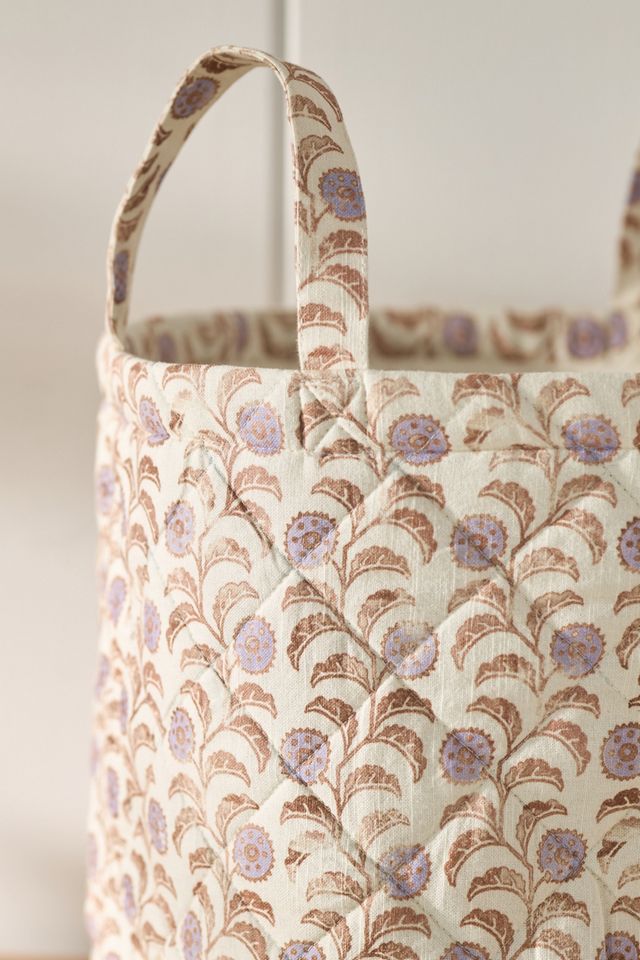 Panier en tissu matelassé Leora #1