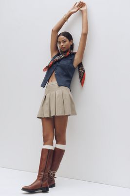 Maeve Buckle-Strap Riding Boots