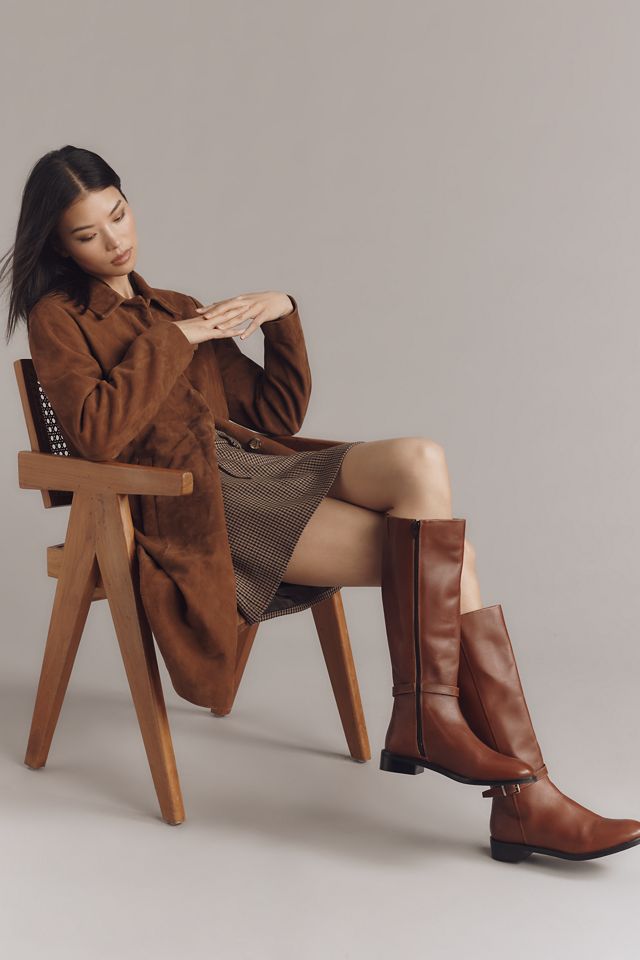 Maeve Buckle-Strap Riding Boots #2