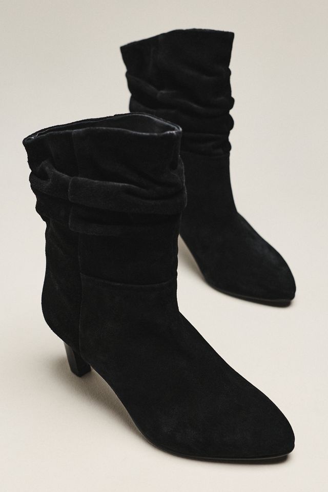 By Anthropologie Suede Scrunch Boots #1