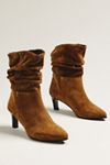 By Anthropologie Suede Scrunch Boots