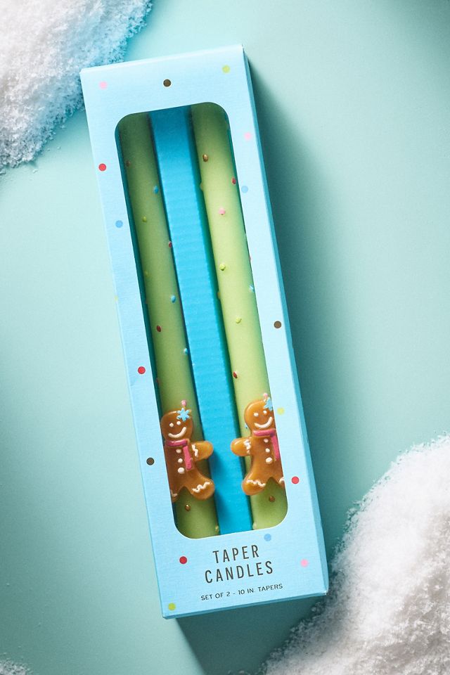 Festive Icon Taper Candles, Set of 2 #1