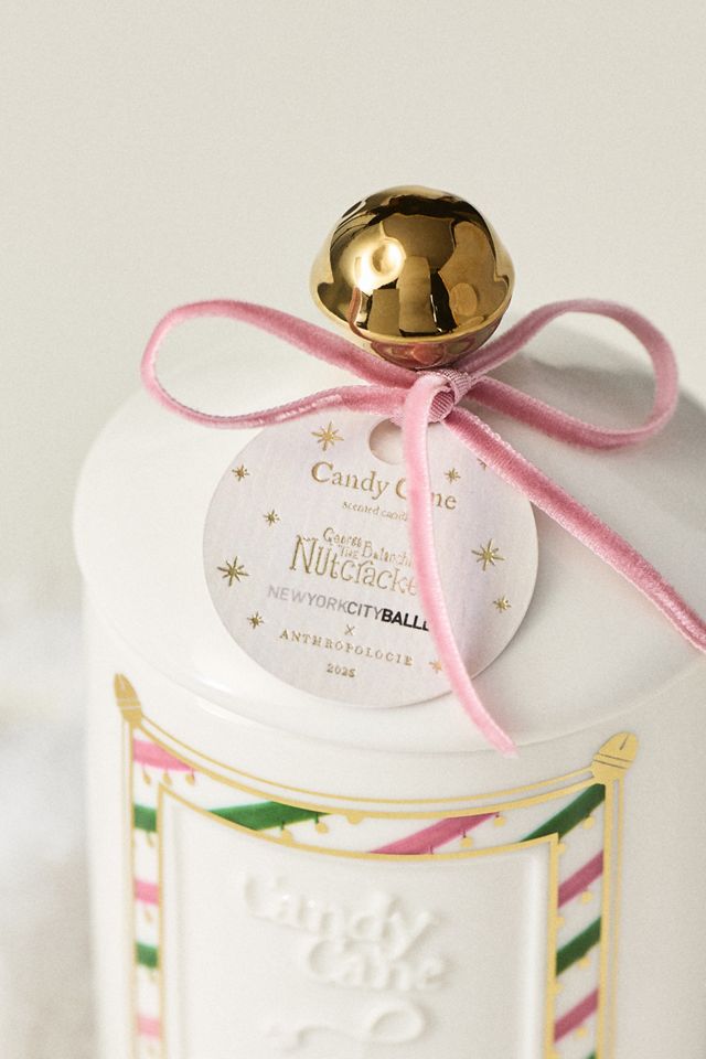 New York City Ballet Candy Cane Ceramic Candle #2