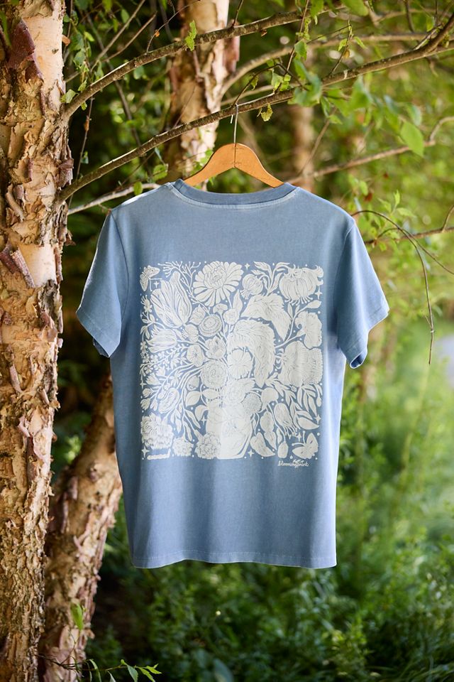 Terrain Botanical Print Cotton Tee #1