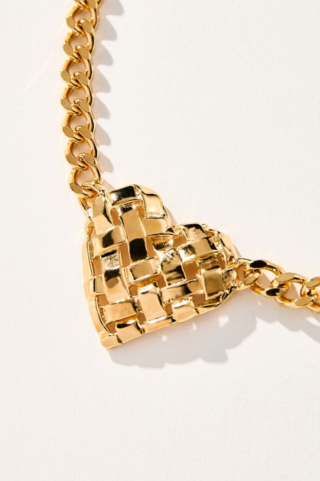 Christina Caruso Woven Heart Necklace #1