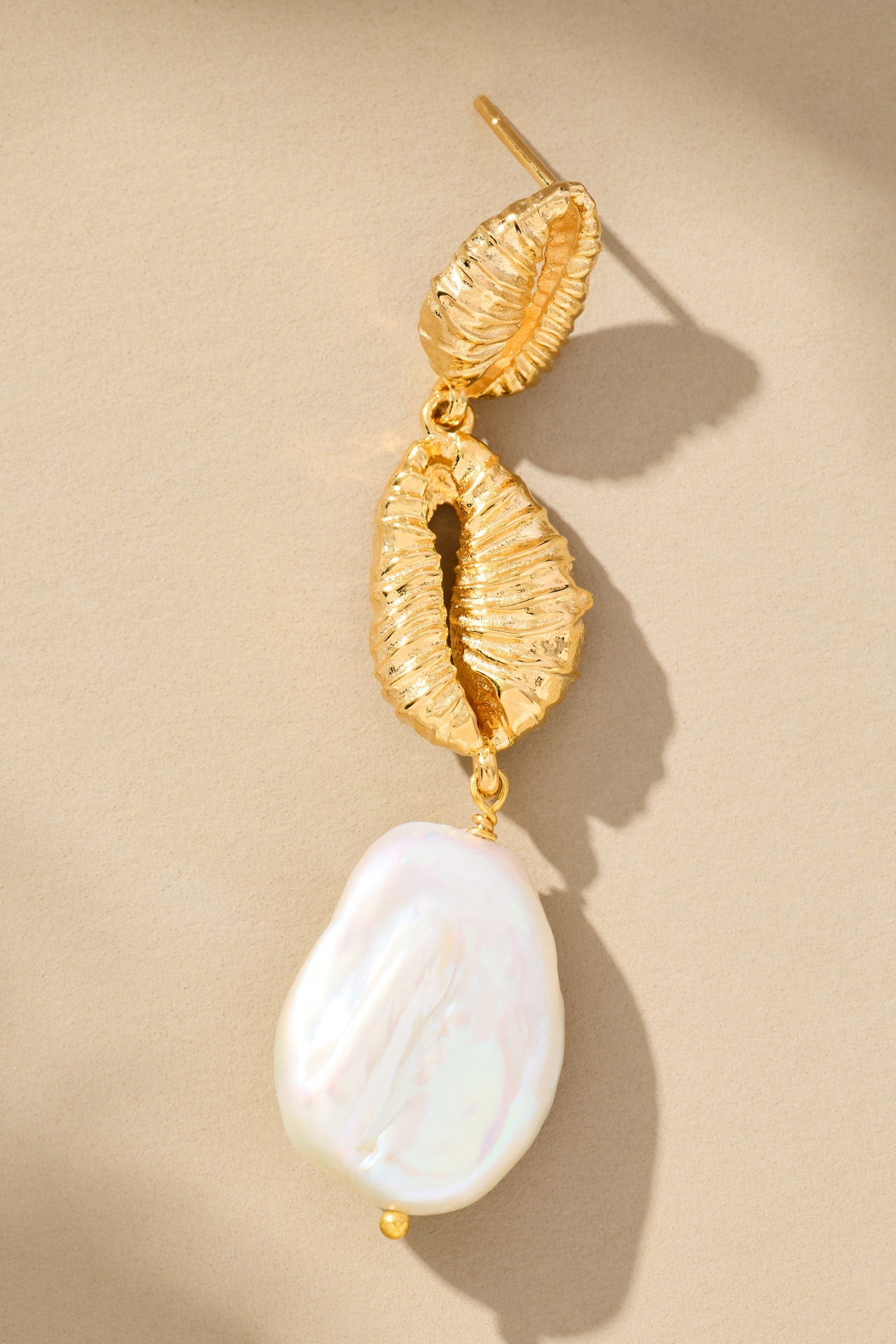 Joanna Laura Constantine Long Seashell Mismatched Earrings