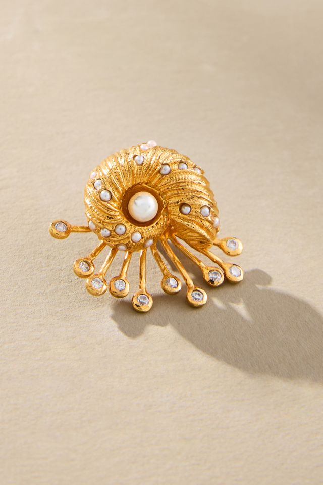 Joanna Laura Constantine Seashell Stud Earrings #1
