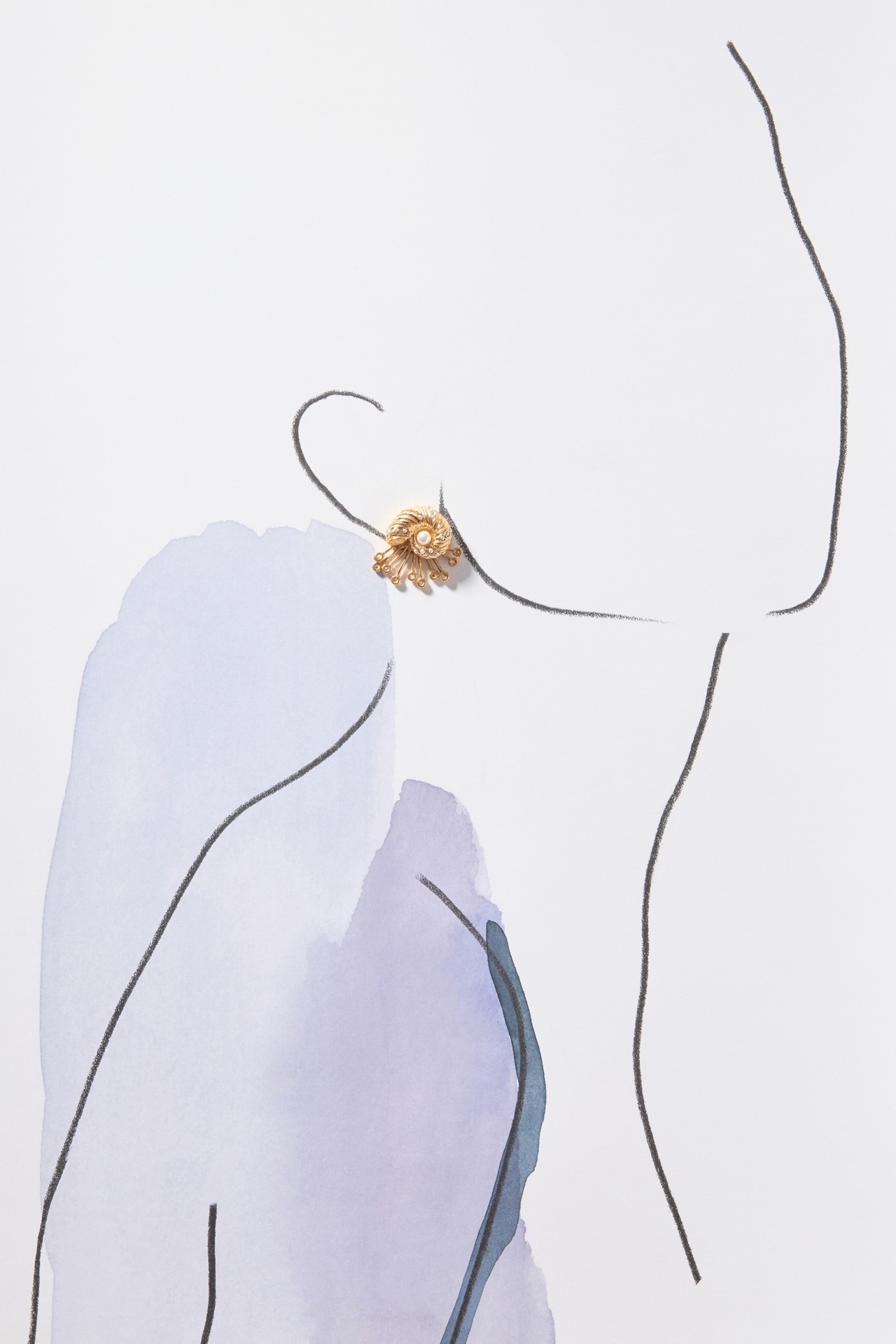 Joanna Laura Constantine Seashell Stud Earrings