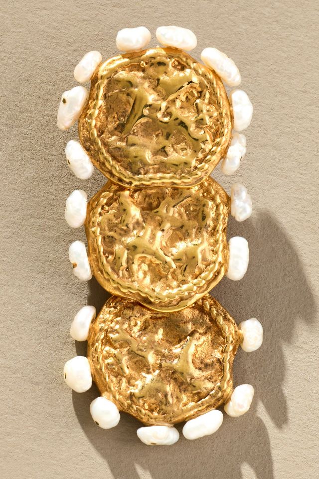 Joanna Laura Constantine Wave Pearl Earrings #1